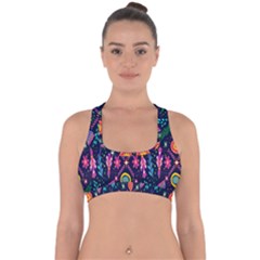 Pattern Nature Design  Cross Back Hipster Bikini Top  by artworkshop