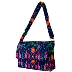 Pattern Nature Design  Full Print Messenger Bag (l) by artworkshop