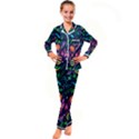 Pattern Nature Design  Kid s Satin Long Sleeve Pajamas Set View1