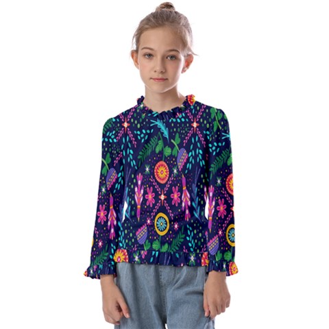 Pattern Nature Design  Kids  Frill Detail Tee by artworkshop