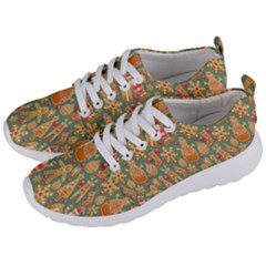 Pattern Seamless Gingerbread Christmas Decorative Men s Lightweight Sports Shoes by artworkshop