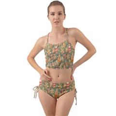 Pattern Seamless Gingerbread Christmas Decorative Mini Tank Bikini Set by artworkshop