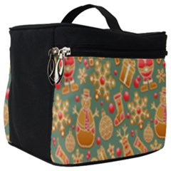 Pattern Seamless Gingerbread Christmas Decorative Make Up Travel Bag (big) by artworkshop