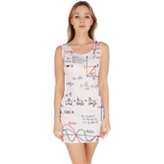 Math Formula Pattern Bodycon Dress by Wegoenart