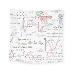 Math Formula Pattern Square Tapestry (small) by Wegoenart