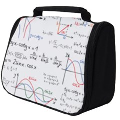 Math Formula Pattern Full Print Travel Pouch (big) by Wegoenart