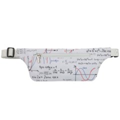 Math Formula Pattern Active Waist Bag by Wegoenart