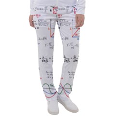 Math Formula Pattern Women s Casual Pants by Wegoenart