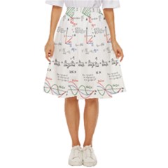 Math Formula Pattern Classic Short Skirt by Wegoenart