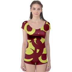 Illustration Art Pattern Design Painting- Boyleg Leotard  by Wegoenart