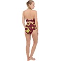 Illustration Art Pattern Design Painting- Scallop Top Cut Out Swimsuit View2