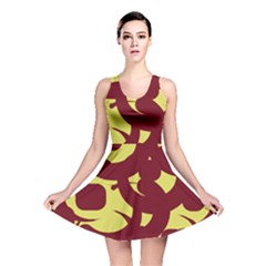 Illustration Art Pattern Design Painting- Reversible Skater Dress by Wegoenart