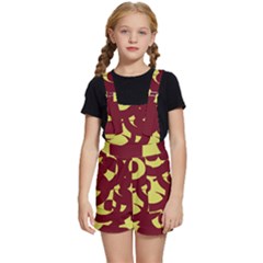 Illustration Art Pattern Design Painting- Kids  Short Overalls