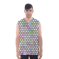 Honeycomb Art Pattern Design Background Men s Basketball Tank Top by Wegoenart