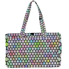 Honeycomb Art Pattern Design Background Canvas Work Bag by Wegoenart