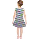 Honeycomb Art Pattern Design Background Kids  Tunic Dress View2