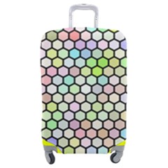 Honeycomb Art Pattern Design Background Luggage Cover (medium) by Wegoenart