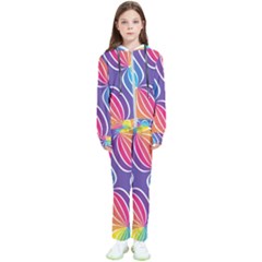 Illustration Abstract Background Pattern Rainbow Color Kids  Tracksuit by Wegoenart