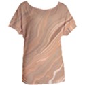 Abstract Marble Effect Earth Stone Texture Women s Oversized Tee View1