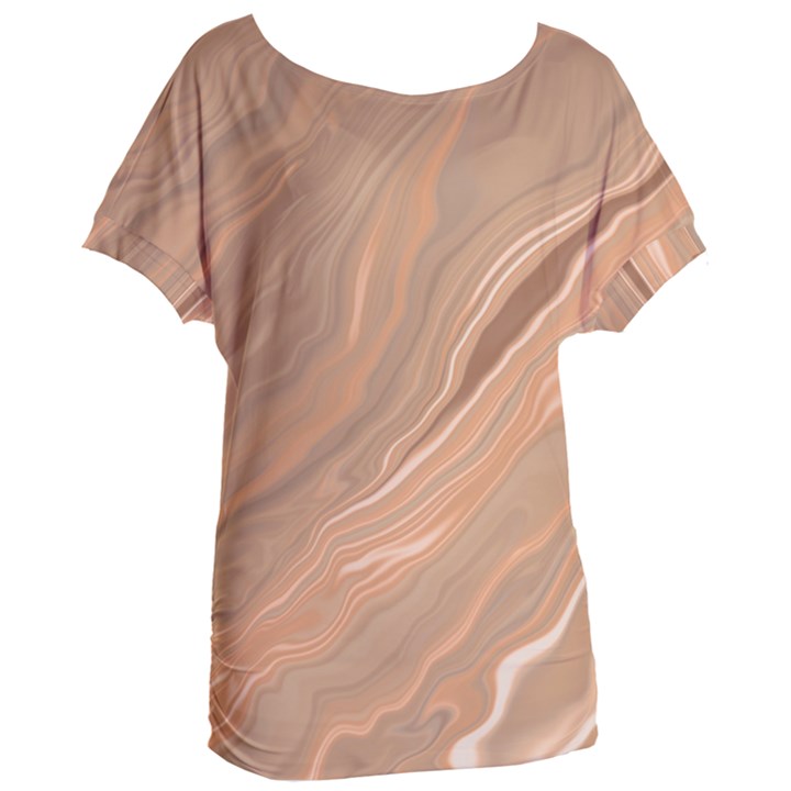 Abstract Marble Effect Earth Stone Texture Women s Oversized Tee