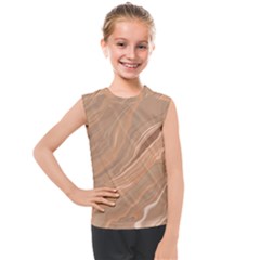 Abstract Marble Effect Earth Stone Texture Kids  Mesh Tank Top by Wegoenart