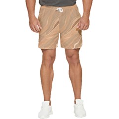 Abstract Marble Effect Earth Stone Texture Men s Runner Shorts by Wegoenart