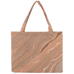 Abstract Marble Effect Earth Stone Texture Mini Tote Bag by Wegoenart