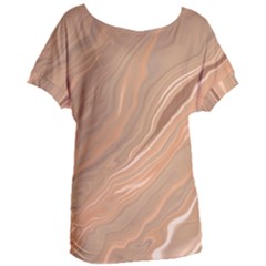 Abstract Marble Effect Earth Stone Texture Women s Oversized Tee by Wegoenart