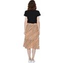 Abstract Marble Effect Earth Stone Texture Frill Hi Low Chiffon Skirt View2