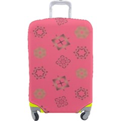 Pink Art Pattern Design Geometric Luggage Cover (large) by Wegoenart