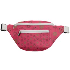 Pink Art Pattern Design Geometric Fanny Pack by Wegoenart