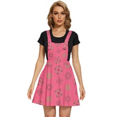 Pink Art Pattern Design Geometric Apron Dress by Wegoenart