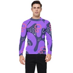 Abstract Background Shape Shapes Men s Long Sleeve Rash Guard by Wegoenart