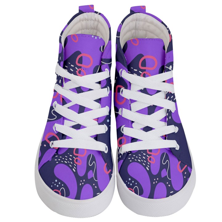 Abstract Background Shape Shapes Kids  Hi-Top Skate Sneakers