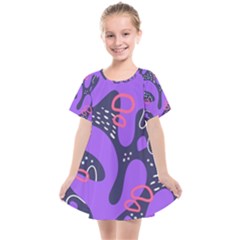 Abstract Background Shape Shapes Kids  Smock Dress by Wegoenart