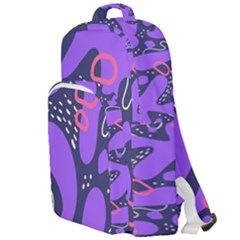 Abstract Background Shape Shapes Double Compartment Backpack by Wegoenart