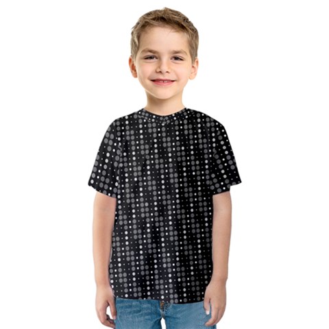 Illustration  Dots Dot Geometric Pattern Digital Art Kids  Sport Mesh Tee by Wegoenart