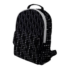 Illustration  Dots Dot Geometric Pattern Digital Art Flap Pocket Backpack (large) by Wegoenart