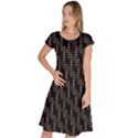 Illustration  Dots Dot Geometric Pattern Digital Art Classic Short Sleeve Dress View1