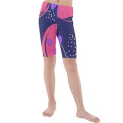 Illustration Abstract Background Shape Kids  Mid Length Swim Shorts by Wegoenart