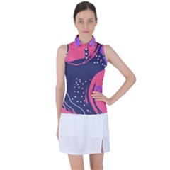 Illustration Abstract Background Shape Women s Sleeveless Polo Tee by Wegoenart