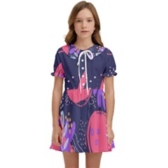 Illustration Abstract Background Shape Kids  Sweet Collar Dress by Wegoenart