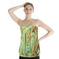 Art Background Abstract Pattern Texture Strapless Top by Wegoenart