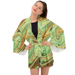 Art Background Abstract Pattern Texture Long Sleeve Kimono by Wegoenart