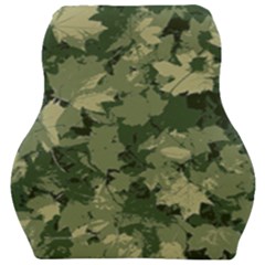 Green Leaves Camouflage Pattern Car Seat Velour Cushion  by Wegoenart