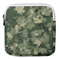 Green Leaves Camouflage Pattern Mini Square Pouch by Wegoenart