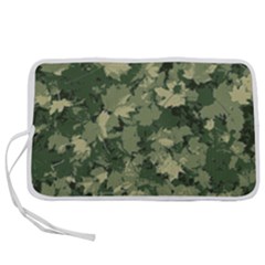 Green Leaves Camouflage Pattern Pen Storage Case (s) by Wegoenart