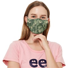 Green Leaves Camouflage Pattern Fitted Cloth Face Mask (adult) by Wegoenart