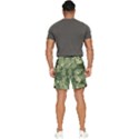 Green Leaves Camouflage Pattern Men s Runner Shorts View4