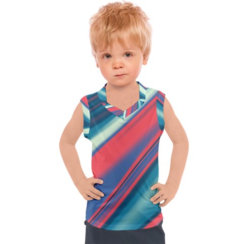 Illustration Background Abstract Pattern Texture Kids  Sport Tank Top by Wegoenart